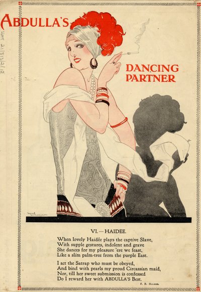 Abdulla-sigaretter, 1920-tallet av Rene Vincent