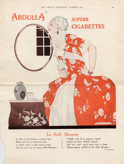 Abdulla sigaretter, 1924 av Rene Vincent