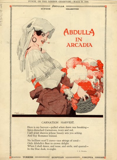 Abdulla sigaretter, 1926 av Rene Vincent