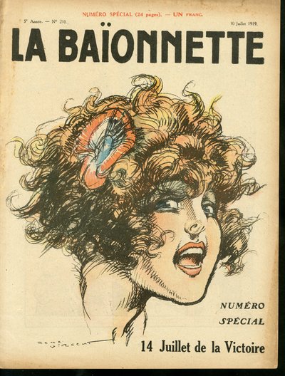 Omslag til «La Baionnette», nummer 210, Satirical in Colors av Rene Vincent