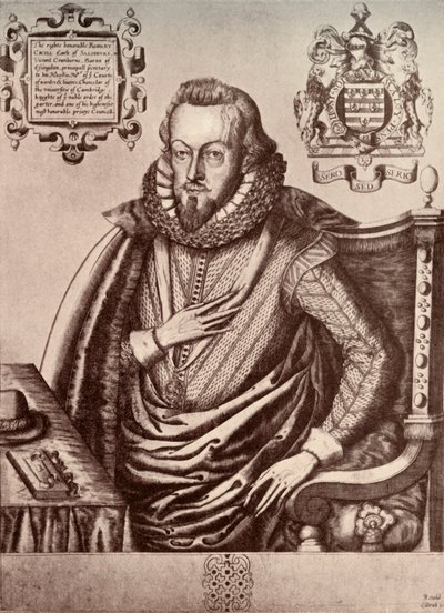Robert Cecil, første jarl av Salisbury, tidlig på 1600-tallet, 1911 av Renold Elstrack