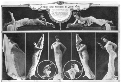 Colette (1873-1954) poserer, 1909 av Reutlinger Studio