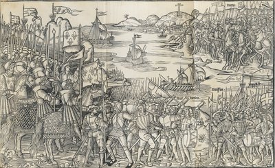 Illustrasjon fra Reisen til det hellige land av Bernhard von Breidenb av Reuwich
