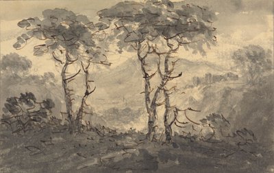 Grantrær i et fjellandskap av Rev. William Gilpin