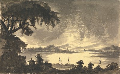 River Forth med byen og Castle of Stirling i det fjerne av Rev. William Gilpin