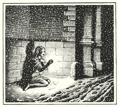 HC Andersen: Den lille fyrstikkjenta (litho) av Rex (after) Whistler