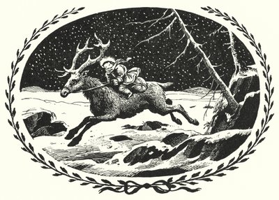 HC Andersen: Snødronningen (litho) av Rex (after) Whistler