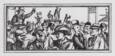 Derbyet (litho) av Rex (after) Whistler