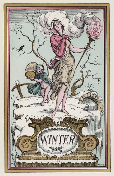 Vinter (farge litho) av Rex (after) Whistler
