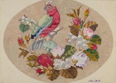 Brodert bilde, ca. 1936. av Rex F Bush