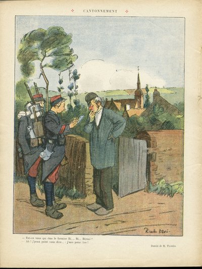 Illustrasjon av Ricardo Flores (1878-1918) i Le Lire av Ricardo Flores