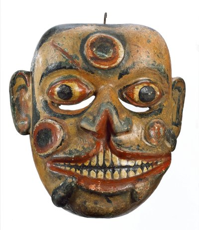General, Complementary Medicine Mask dekket med sår og igler, Sri Lanka av John Pardon