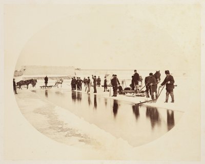 Isskjæring på St Lawrence River' av John Pardon