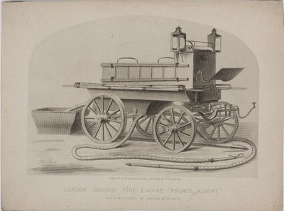 London Brigade brannbil 'Prince Albert', ca 1880 av John Pardon