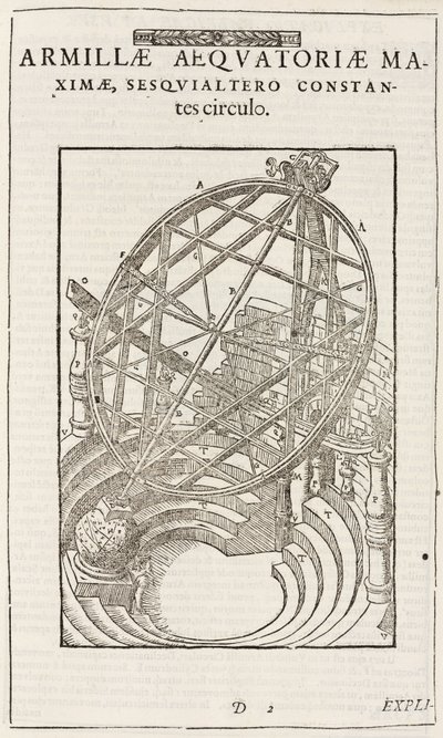 Tycho Brahes ekvatorialt monterte sirkler, etter 1580 av John Pardon