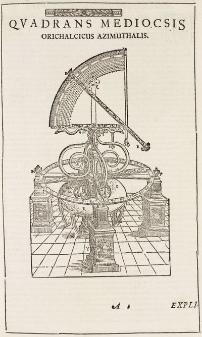 Tycho Brahes kvadrant (omvendt), ca 1577 av John Pardon