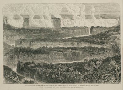 Victoria Falls, Afrika, ca 1855 av John Pardon