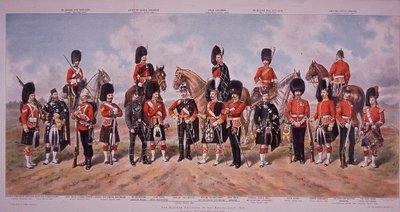 Scottish Regiments of the British Army i 1895 av Richard (after) Simkin