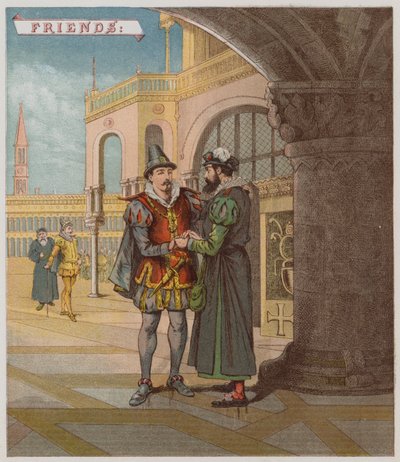 Illustrasjon for The Merchant Of Venice (chromolitho) av Richard Andre