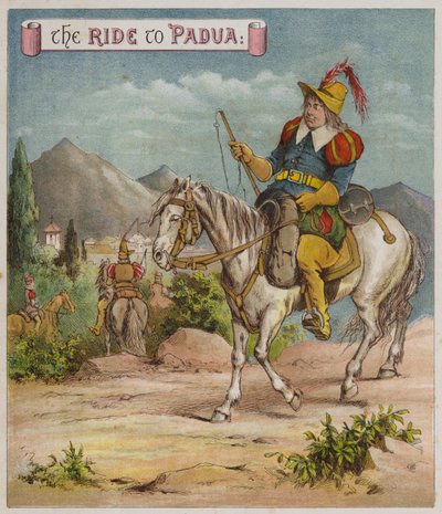 Illustrasjon for The Taming Of The Shrew (chromolitho) av Richard Andre