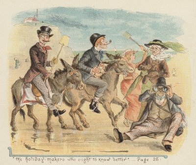 Feriegjestene som burde vite bedre (farge litho) av Richard Andre