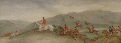 Foxhunting: Road Riders or Funkers (olje på lerret) av Richard Barrett Davis