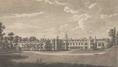 Knole, nær Sevenoke, i fylket Kent, tidligere et palass som tilhørte Archiep..., 1777-90. av Richard Bernard Godfrey