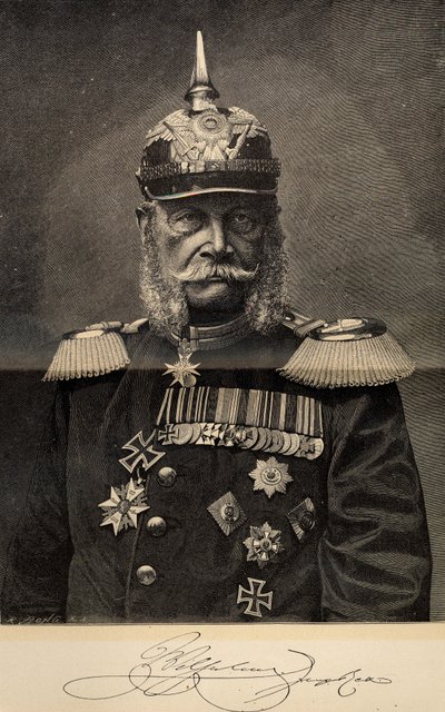 William I 1797-1888, konge av Preussen og tysk keiser, i en alder av 90, 1887. av Richard Bong