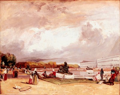 Vannparterre ved Versailles Maleri av Richard Parkes Bonington (1802-1828) Mål 42x52 cm Paris, Louvre-museet av Richard Bonington