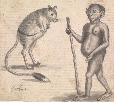 Aper (en av tre på ett feste) av Richard Brookes