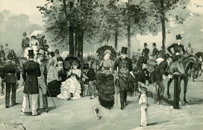 På rad, Hyde Park av Richard Caton Woodville