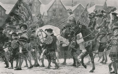 Kroningsprosesjonen til Edward VI gjennom London av Richard Caton Woodville