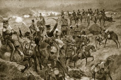 Charge of the Dragons at Talavera, illustrasjon fra 