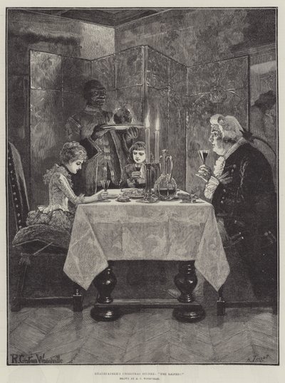 Bestefars julemiddag, damene! av Richard Caton Woodville junior