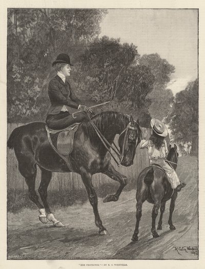 Hennes beskytter av Richard Caton Woodville junior