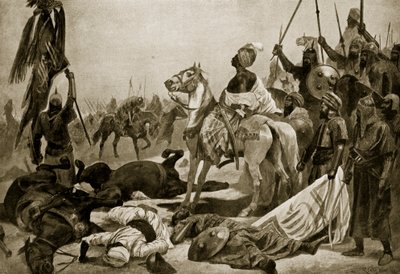 Hyder Ali i Conjeveram, 1780, illustrasjon fra 