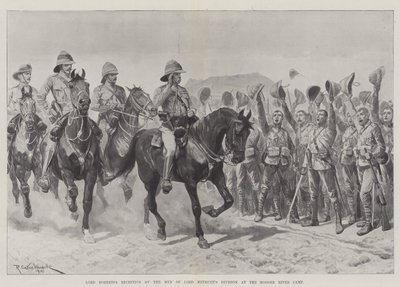 Lord Roberts mottakelse av mennene fra Lord Methuens divisjon ved Modder River Camp av Richard Caton Woodville junior