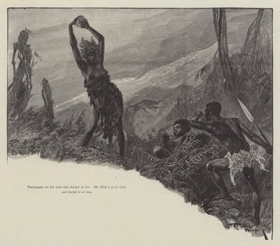 Nada the Lily, av H Rider Haggard av Richard Caton Woodville junior