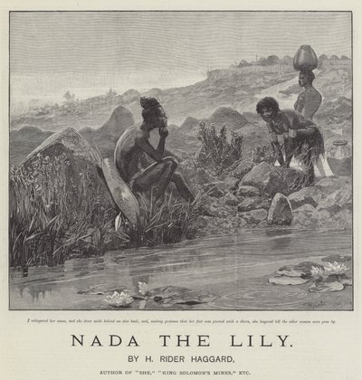 Nada the Lily, av H Rider Haggard av Richard Caton Woodville junior