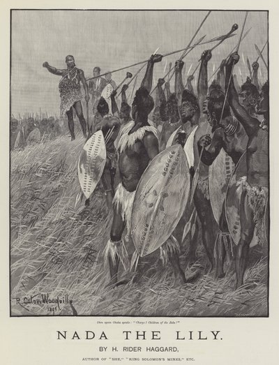 Nada the Lily, av H Rider Haggard av Richard Caton Woodville junior