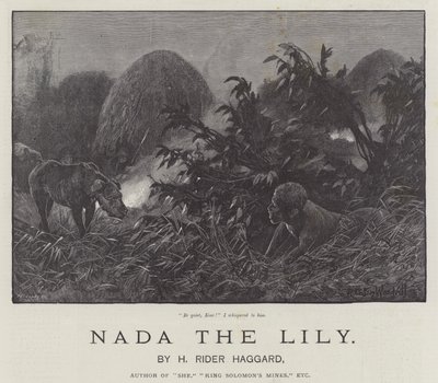 Nada the Lily, av H Rider Haggard av Richard Caton Woodville junior