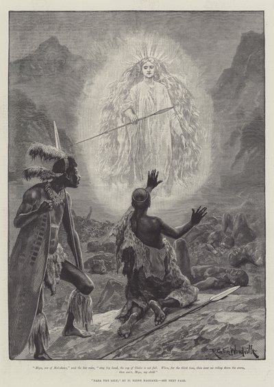 Nada the Lily, av H Rider Haggard av Richard Caton Woodville junior