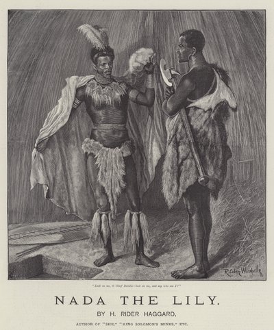 Nada the Lily, av H Rider Haggard av Richard Caton Woodville junior