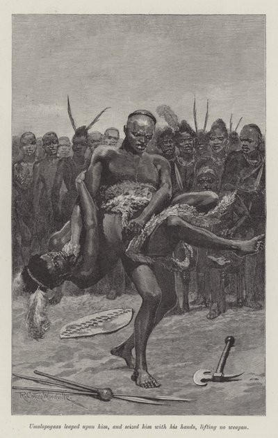 Nada the Lily, av H Rider Haggard av Richard Caton Woodville junior