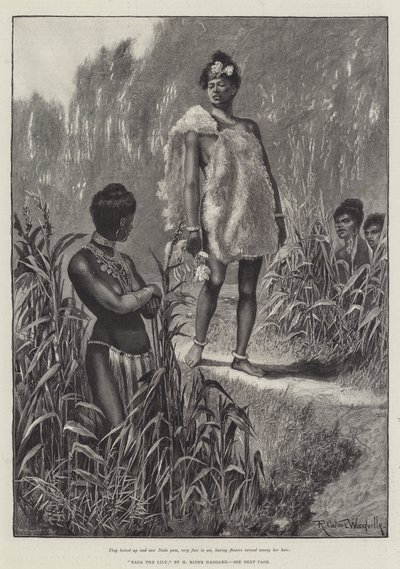 Nada the Lily, av H Rider Haggard av Richard Caton Woodville junior