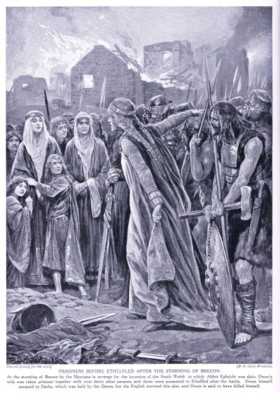 Fanger før dronning Ethelred, 1920-tallet av Richard Caton Woodville junior