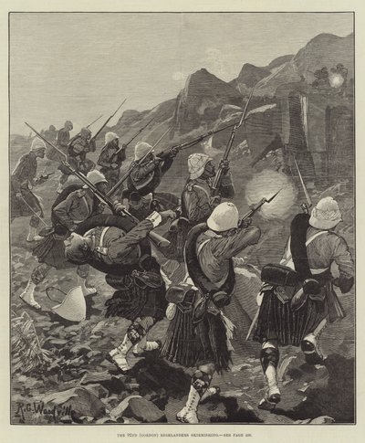 Den 92. (Gordon) Highlanders trefning av Richard Caton Woodville junior