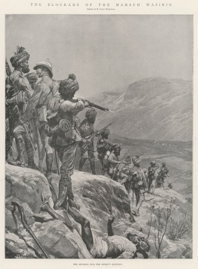 Blokaden av Mahsud Waziris av Richard Caton Woodville junior