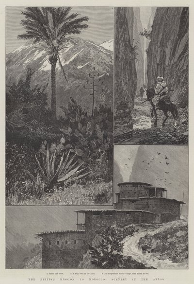 Den britiske misjonen til Marokko, Scenery in the Atlas av Richard Caton Woodville junior