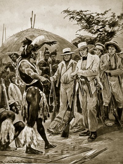 Britene i Natal, 1824, illustrasjon fra 